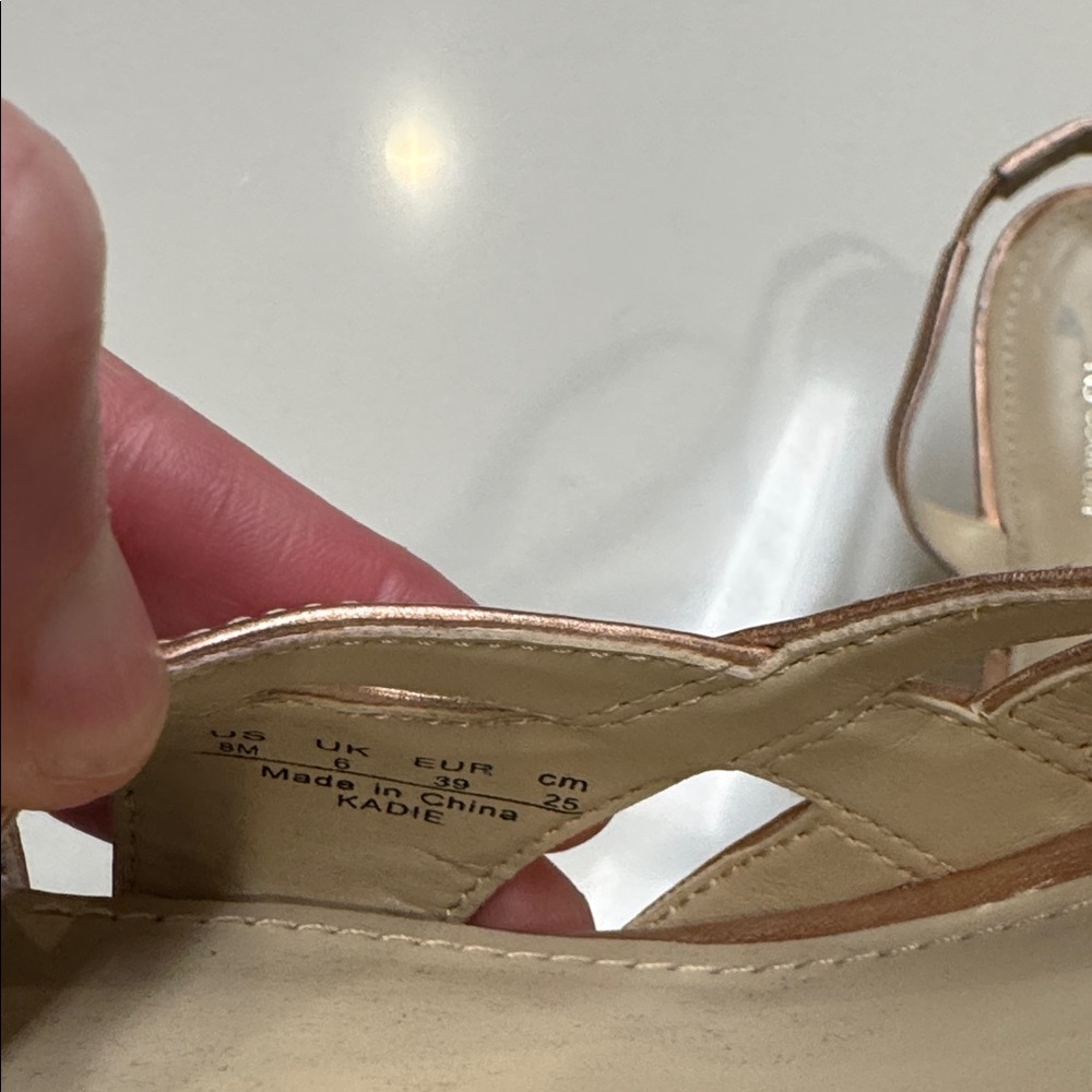 Naturalizer Rose Gold Strappy Heels Sz8 Never Worn - Picture 8 of 8
